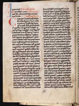 Zierinitalen: I(in illo tempore); C(ongregemus in unum)