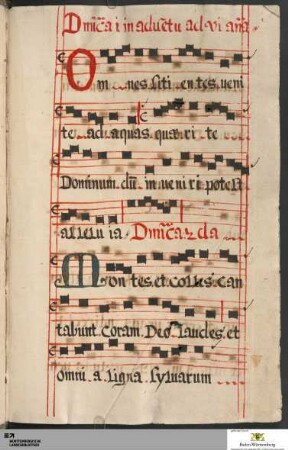 Sext-Antiphonen von Advent bis Sonntag nach Weihnachten