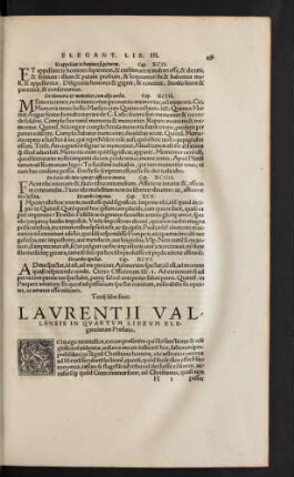 Laurentii Vallensis In Quartum Librum Elegantiarum ...