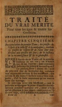 Traité Du Vrai Merite De L'Homme, Consideré dans tous les Ages & dans toutes les Conditions : Avec Des Principes D'Education, Propres à former les Jeunes Gens à la Vertu, 2