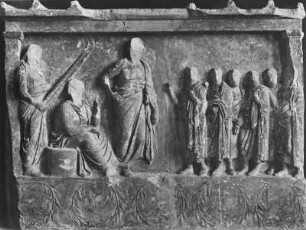 Weihrelief an Demeter, Kore und Asklepios aus dem Asklepieion in Athen