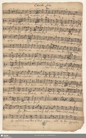 Canto solo.
