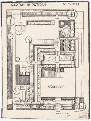 Garten, Potsdam: Grundriss 1:100