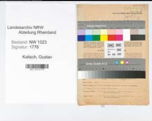 Entnazifizierung Gustav Kaitsch , geb. 29.11.1899 (Telefonmonteur)