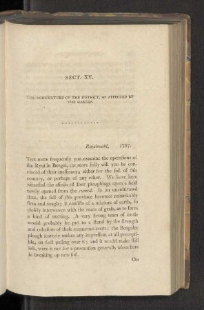 Sect. XV. The agriculture of the district, as affected by the Ganges.