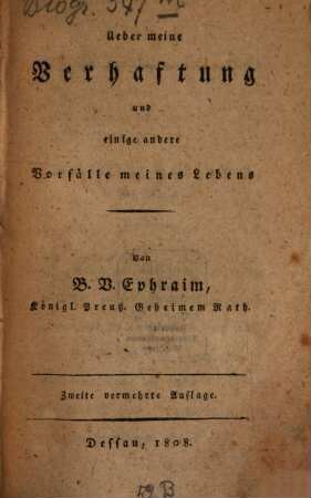 Über meine Verhaftung