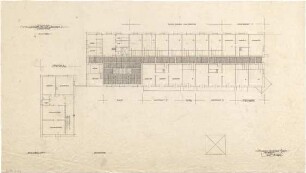 Gsaenger, Gustav; Lenggries (Bayern); Hotelneubau Lamprechtshaus - Grundriss 1. OG