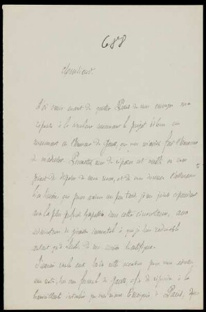 Nr. 2: Brief von Charles Hermite an Felix Klein, Flanville, 28.8.1892