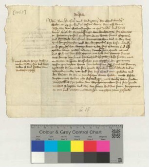 Gegenurkunde des Lüneburger Rates zu UAc 1465.