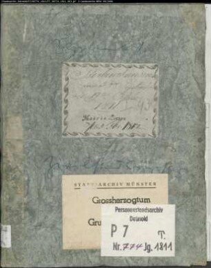 Zivilstandsregister der Munizipalität Lienen (Todesfälle 1811, September bis Oktober). (Gemeinde: Lienen, Kreis Tecklenburg)