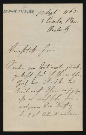 Brief an Woldemar Bargiel : 12.09.1869