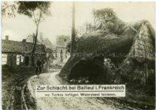Zerstörtes Dorf bei Bailleul