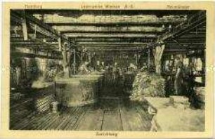 Fabrikräume der Lederwerke Wieman AG in Hamburg