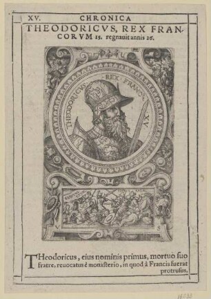 Bildnis des Theodoricvs Rex Francorvm