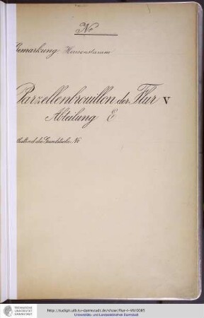 No. 28 Gemarkung Heusenstamm, Flur V, Abteilung E