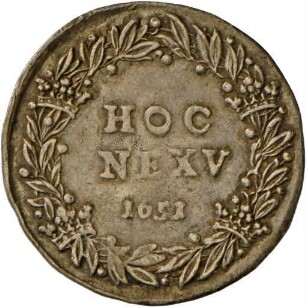 Medaille auf den polnischen König Johann II. Kasimir und seinen Sieg in der Schlacht bei Berestetschko, 1651