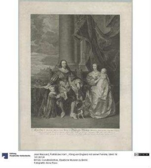 Porträt des Karl I., König von England mit seiner Familie