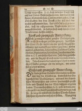 Fünff und zwanzigste Anmerckung.