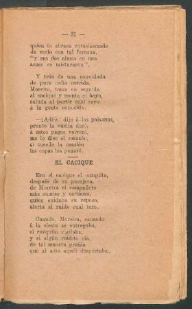 El cacique
