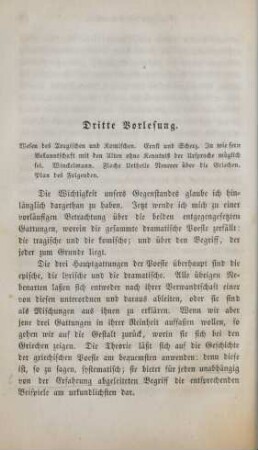Dritte Vorlesung