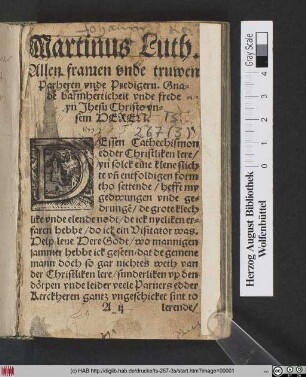 [Catechismus edder christlike tucht]