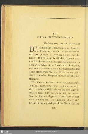 VIII China im Hintergrund