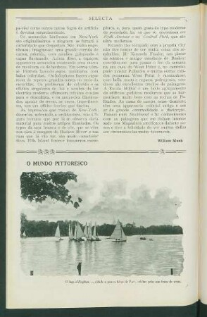 O mundo pittoresco : O lago d'Enghien