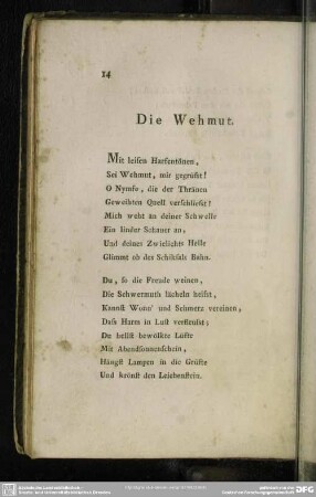 Die Wehmut