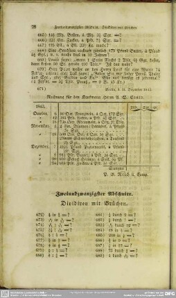 Zweiundzwanzigster Abschnitt. Dividiren mit Brüchen