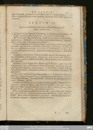 Sectio III. Quaenam conditiones requirantur ad meritum ex parte illius, qui meretur.