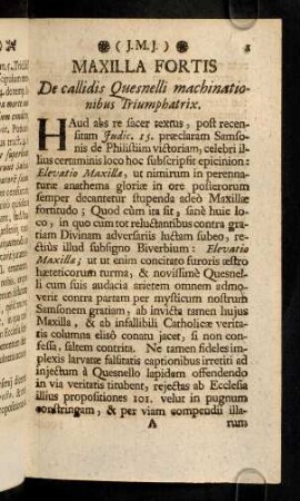 1-4, Maxilla Fortis