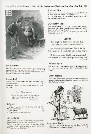 Der Fachmann; Physiognomisches