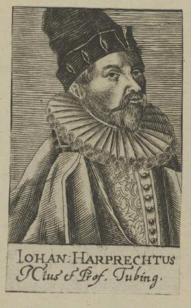 Bildnis des Iohann Harprechtus