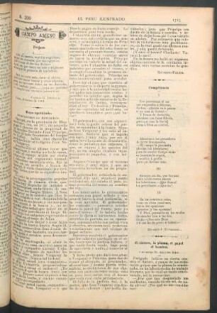 El tintero, la pluma, el papel, el hombre. : A mi amigo Dr. Arístides Rojas.