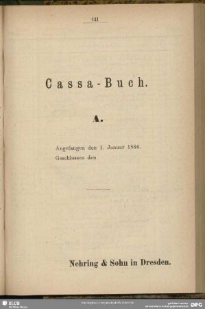 Cassa-Buch