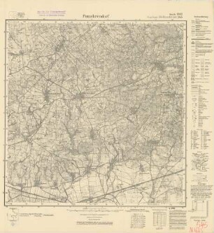 1883 (alte Nr.: 545) Pomehrendorf, Meßtischblatt (4 cm - Karte)