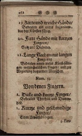 Num.33. Von denen Fingern.