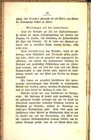 Wendungen auf der Hinterhand.
