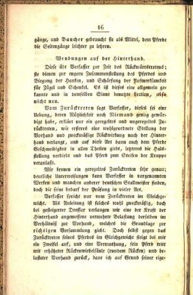 Wendungen auf der Hinterhand.