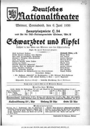 Schwarzbrot und Kipfel