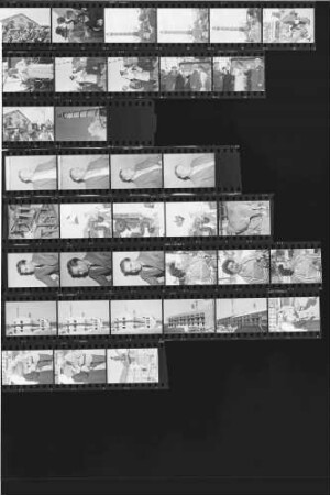 112. Cannstatter Volksfest, 21.09.-02.10.1957, Stuttgart Richtfest: Postschule Vaihingen Opernsänger und Schauspieler