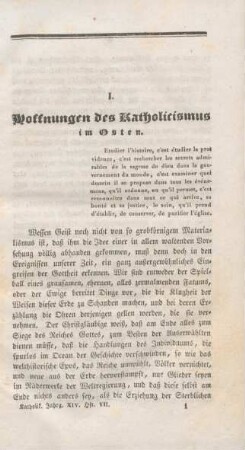 1-22 Hoffnungen des Catholicismus im Osten