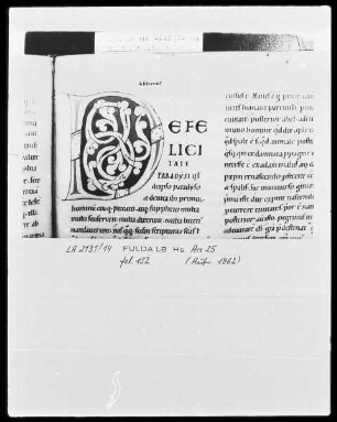 Augustinus, De civitate Dei — Initiale D (efelicitate), Folio 132 recto