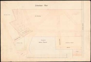 Viehmarkt und Schlachthof, Berlin Bebauungsplan Ackerstraße/ Brunnenstraße von 1862: Grundstücksplan