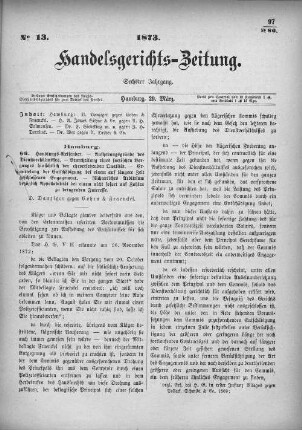 No. 13. 29. März 1873