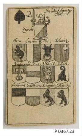 Pik-Zwei / Heraldisches Lehrkartenspiel