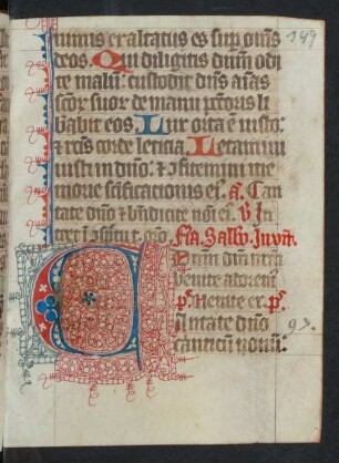 Fleuronnée-Initiale C, gespalten (Ps 97)