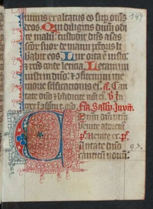 Fleuronnée-Initiale C, gespalten (Ps 97)