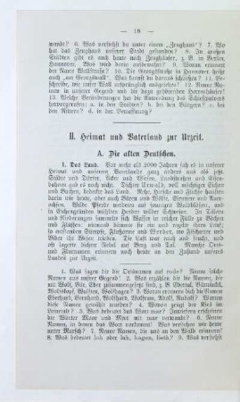 A. Die alten Deutschen