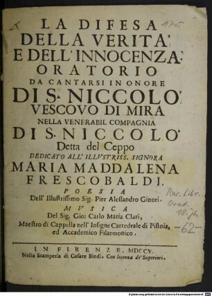La difesa della verità e dell'innocenza